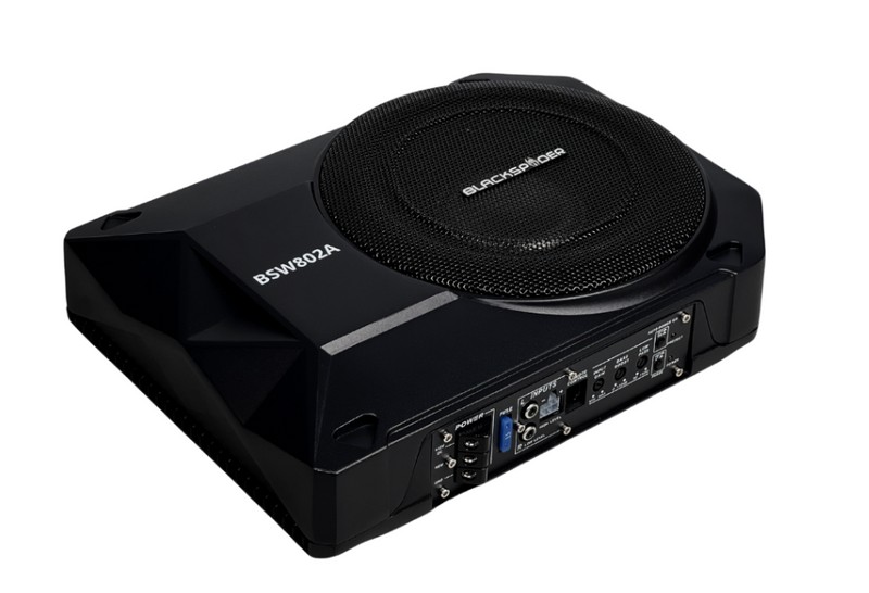 Blackspider 8" Active Subwoofer with Built-In Amplifier