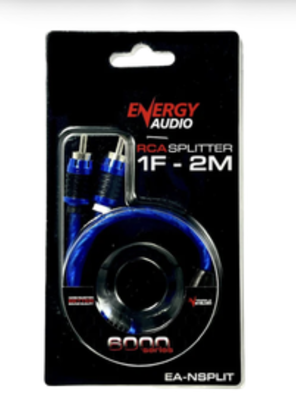 Energy Audio Premium RCA Splitter 1-Female 2-Male