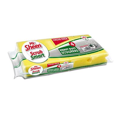 Mr. Sheen Scrub Smart Sponges (3+1)