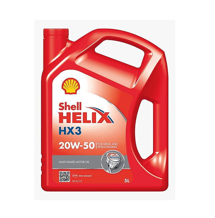 Shell Helix HX3 20W-50 Multi-Grade Motor Oil 5L - Lesotho Motor Clinic (Pty) Ltd