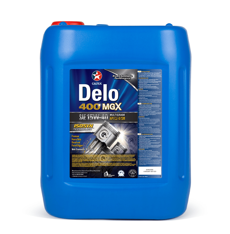 Caltex Delo 400 MGX SAE 15W-40 20L - Lesotho Motor Clinic (Pty) Ltd