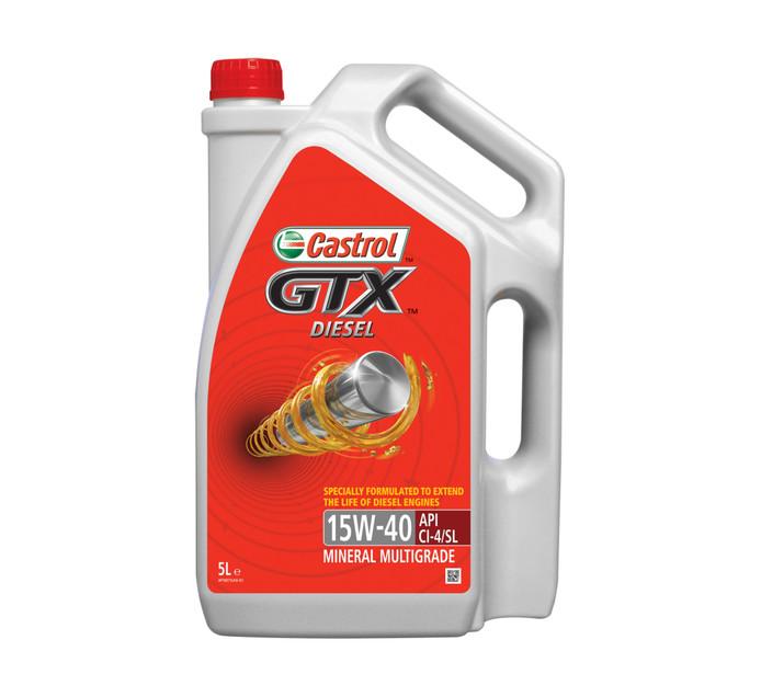 Castrol GTX Diesel 15W-40 5L - Lesotho Motor Clinic (Pty) Ltd