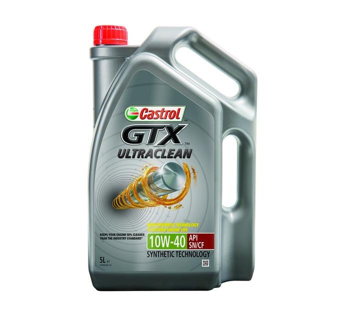 Castrol GTX ULTRACLEAN 10W-40 API SN/CF 5L - Lesotho Motor Clinic (Pty) Ltd