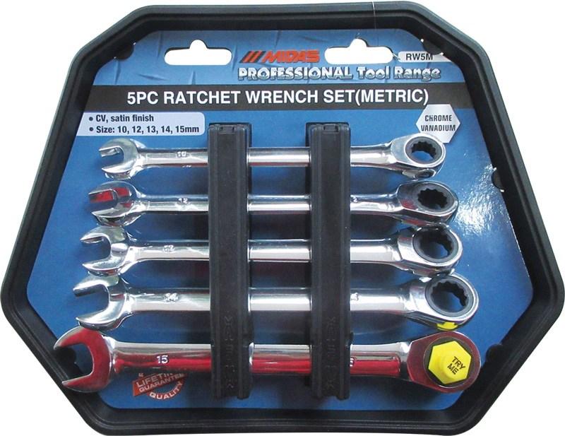 Midas 5 Pc Metric Ratchet Wrench Set - Lesotho Motor Clinic (Pty) Ltd