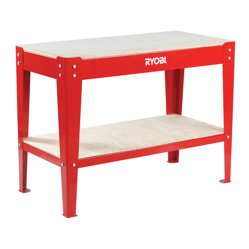 Ryobi 1200L x 600W x 900H MM Work Bench with Shelf RWB-1200 - Lesotho Motor Clinic (Pty) Ltd