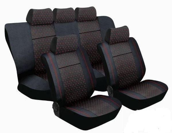 Midas 11 Pc Constellation Seat Cover Set - Black/Red - Lesotho Motor Clinic (Pty) Ltd