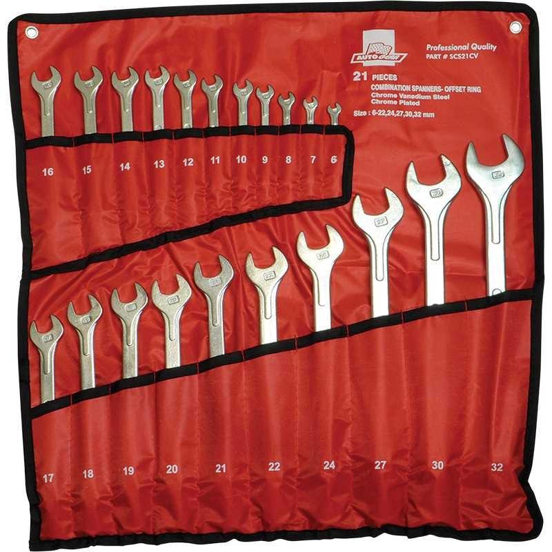 AutoGear 21 Piece Offset Combination Spanner Set - Lesotho Motor Clinic (Pty) Ltd