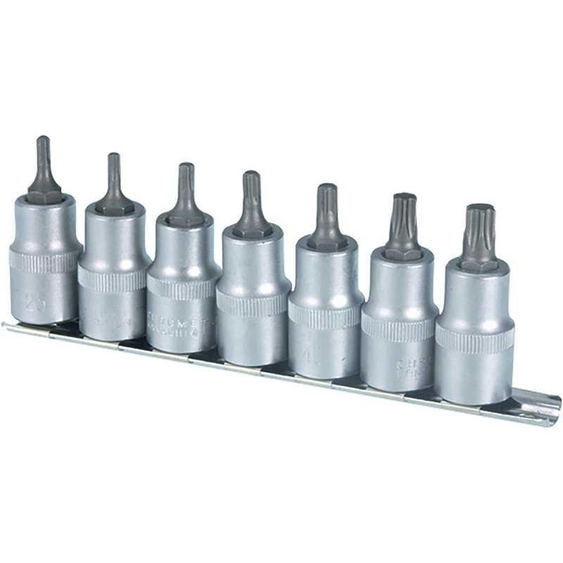 AutoGear 7 Piece CRV Male Torx Socket Set - Lesotho Motor Clinic (Pty) Ltd