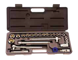 AutoGear 24 Piece 1/2" Drive Socket Set