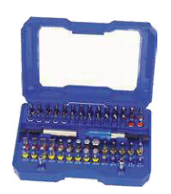 AutoGear 60 Piece Colour Bit Set + Bit Holder