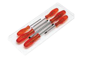 AutoGear 6 Piece Screwdriver Set Black Tip