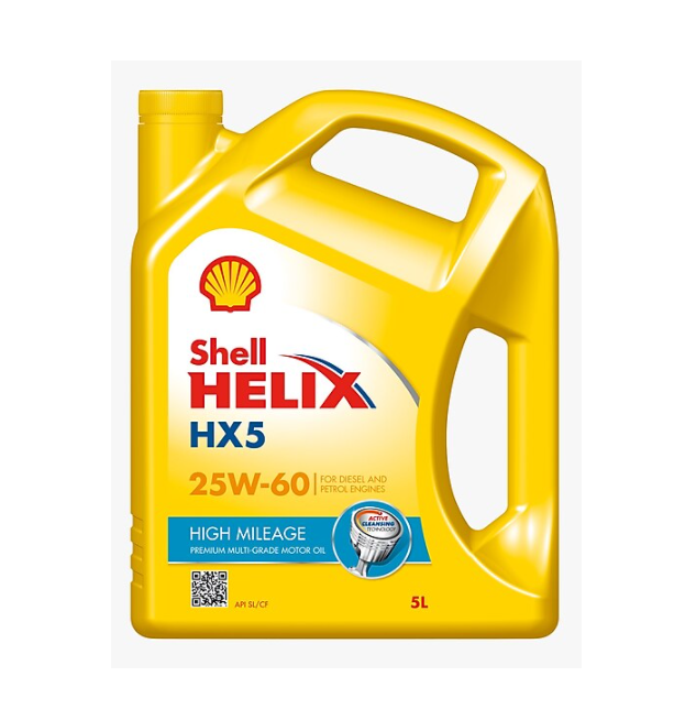 Shell Helix HX5 High Mileage 25W-60 5L