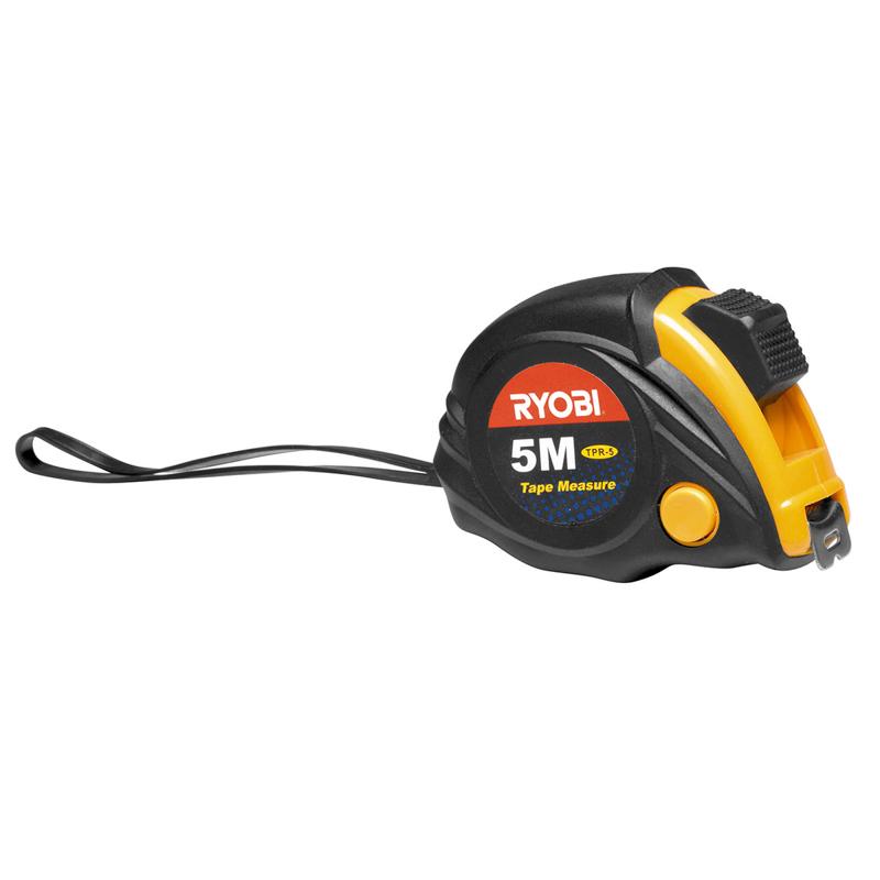 Ryobi Tape Measure 5Mx19MM Blade Rubber Casing TPR-5 - Lesotho Motor Clinic (Pty) Ltd