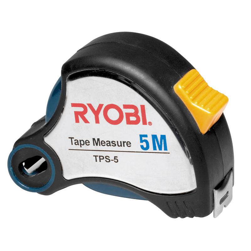 Ryobi Tape Measure 5Mx25MM Blade Steel Casing + Pencil Sharpner TPS-5 - Lesotho Motor Clinic (Pty) Ltd