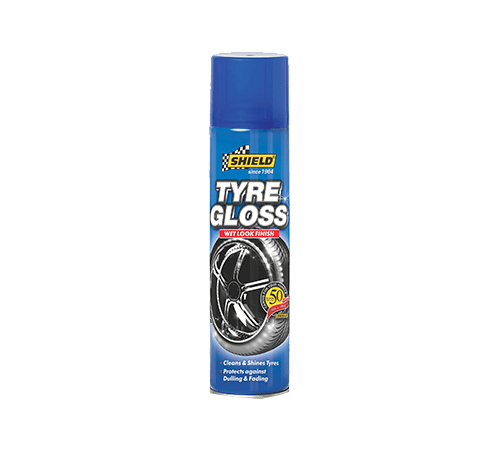 Shield Tyre Gloss Aerosol Tyre Cleaner 400ml - Lesotho Motor Clinic (Pty) Ltd