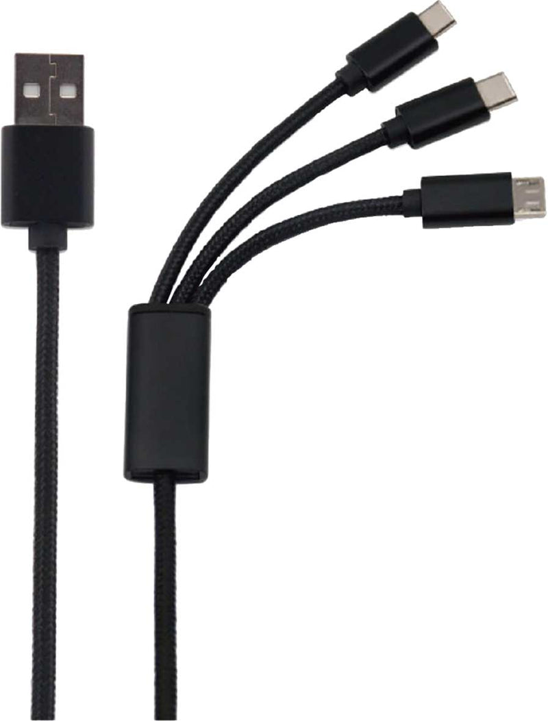 Midas 3 In 1 Multi Connector Sync/Charge Cable - Lesotho Motor Clinic (Pty) Ltd