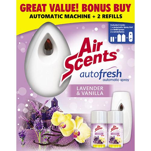 Air Scents Autofresh Automatic Spray Kit – Lavender Vanilla - Lesotho Motor Clinic (Pty) Ltd