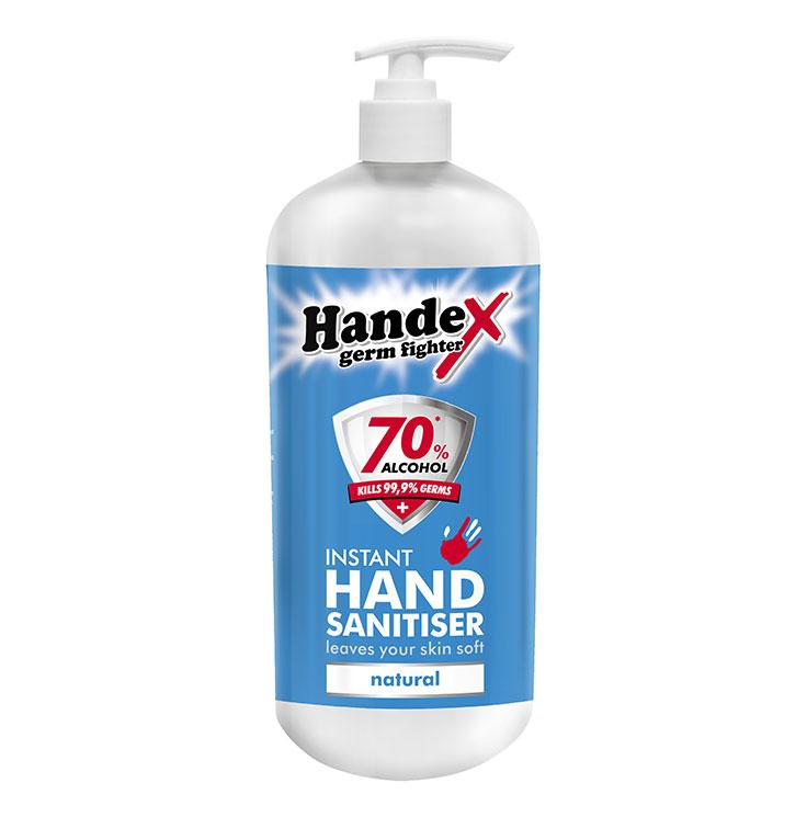 Handex Hand Sanitiser Dispenser Stand Refill 1litre - Lesotho Motor Clinic (Pty) Ltd