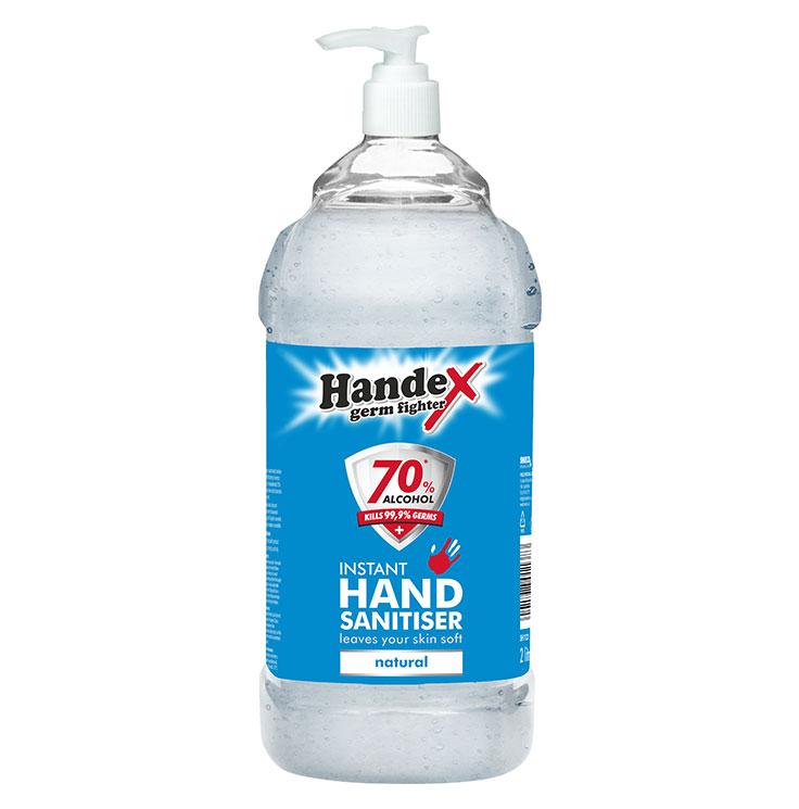 Handex 70% Alcohol Instant Hand Sanitiser 2 litre - Lesotho Motor Clinic (Pty) Ltd