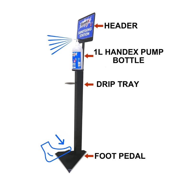 Handex Hand Sanitiser Dispenser Stand - Lesotho Motor Clinic (Pty) Ltd