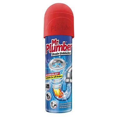 Mr. Plumber Drain Unblocker Power Blast Aerosol 180ml - Lesotho Motor Clinic (Pty) Ltd