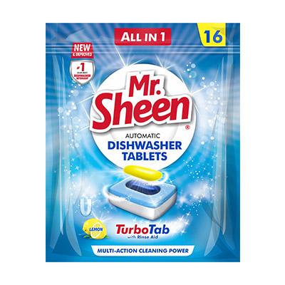 Mr. Sheen Automatic Dishwasher Detergent Tablets (16 Tablets) Lemon - Lesotho Motor Clinic (Pty) Ltd