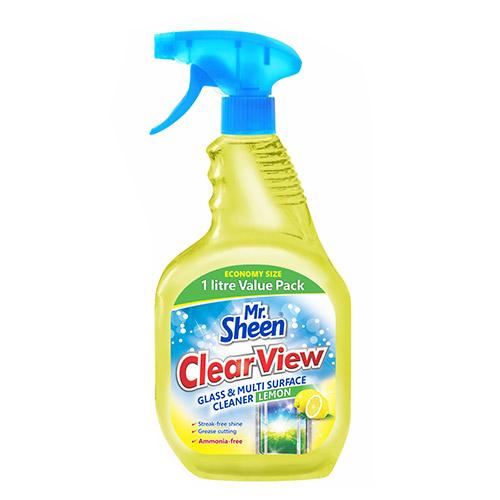 Mr. Sheen ClearView Glass & Multi Surface Cleaner – Lemon – 1 L - Lesotho Motor Clinic (Pty) Ltd