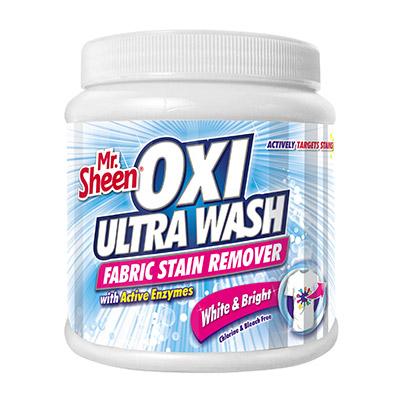 Mr. Sheen Oxi Ultra Wash White & Bright Fabric Stain Remover – 400g Tub - Lesotho Motor Clinic (Pty) Ltd