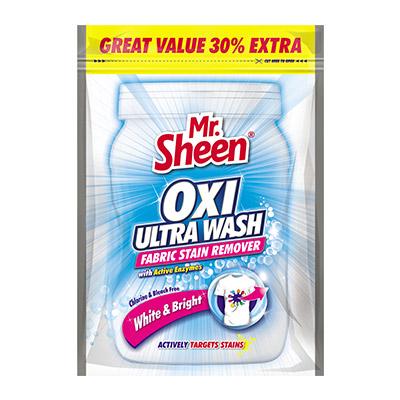 Mr. Sheen Oxi Ultra Wash White & Bright Fabric Stain Remover – 520g - Lesotho Motor Clinic (Pty) Ltd