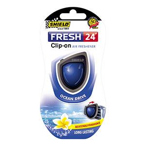 Shield Fresh 24 Clip-On Air Freshener Ocean Drive 4ml - Lesotho Motor Clinic (Pty) Ltd