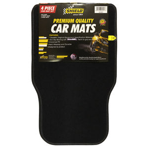 Shield Universal Promo Black Mat with Standard Black Binding – 4 Piece - Lesotho Motor Clinic (Pty) Ltd